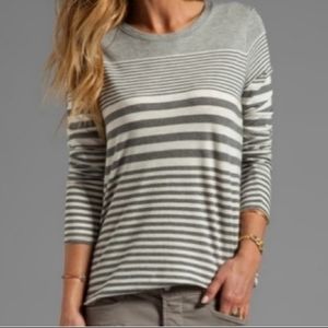 Vince Long Sleeve Striped Tee Size X-Small